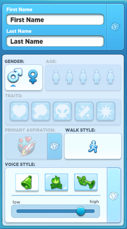 The Sims 4: CAS Demo Icons