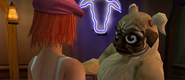 Ani Mañas como la Bestia de la Noche, como aparece en el juego de PSP