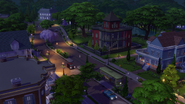 Willow Creek (8).png (2,05 MB) Pendula View en la etapa inicial del juego. Versiones ligeramente diferentes de las casas están presentes en el juego.