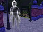 Enola Green as a ghost