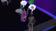 SimBot talking to a Plumbot.[TS3:ITF]