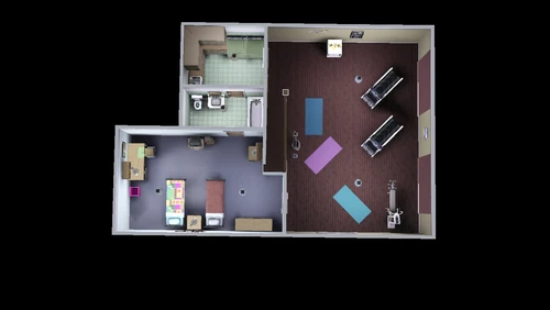 basement of Tri Fruhm Sorority