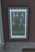 On a movie poster on the 25 Frames Cinema.[TS3:UL]
