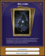 Haunted House Firstnight Card