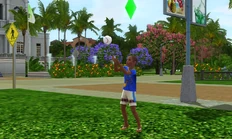 Omar playing catch at the park