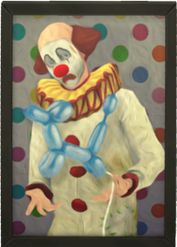 Tragic Clown Painting