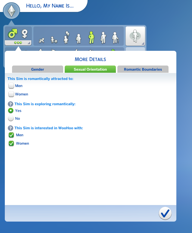 Create a Sim Stories, The Sims Wiki