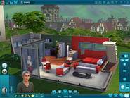 Interfaz avanzada que recuerda a la de Los Sims 4