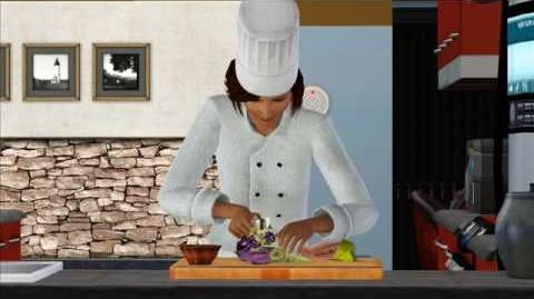 The Sims 3 Meet Saffron, clumsy chef