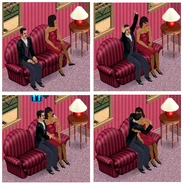 Mortimer making a move on Bella.