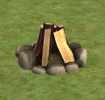Ts2 logs of burning