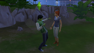 A teen sim attempting to seduce.