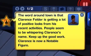 Notification at celebrity level two