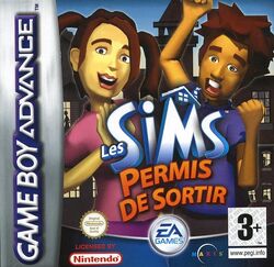 Jaquette Les Sims Permis de Sortir (console portable)