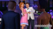 Two teen sims at prom.