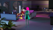 An unused ghost color in the trailer from The Sims 3: Into the Future