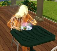 Ebenezer eating Ambrosia