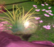 A miniature fairy in The Sims 4.
