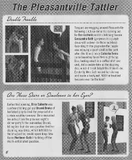 Brandi and Dina Caliente gossiping in the game guide for The Sims 2: Glamour Life Stuff