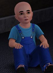 Jack, as a toddler, with no hair.