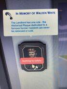 Walden White 18 Culpepper House Plaque