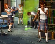 Teen sims can pull pranks.