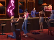 La mujer de pelo trenzado de la derecha no está en el juego.