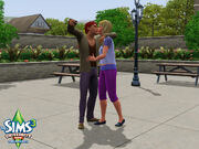 Kissing Sims taking photo TS3U