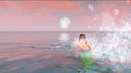 A mermaid, as she appeared in the trailer