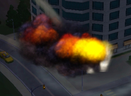 The Business Tower is targeted.