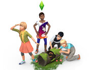 Elsa appears in a render of Get Together, along with Alexander Goth, Lucas Munch, and an unknown girl.
