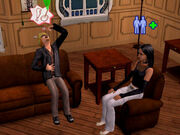 A Sim suffering from severe hunger