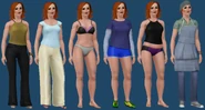 Mags' outfits in the Sims 3