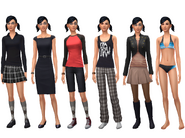 Cassandra Goth ts4 wardrobe