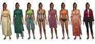Tia's default outfits in CAS