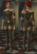 Scary Mary's full body outfit, front and back