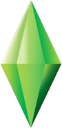 The Sims 2 Plumbob.png (62 KB) Second generation "Plumb Bob" (The Sims 2-era)