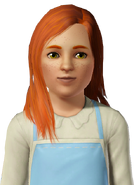 Zrala as Sara in her Sim "alter ego."