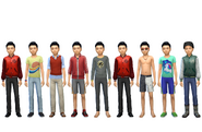 Michael's default outfits in CAS