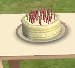 Bolo de aniversário, The Sims Wiki