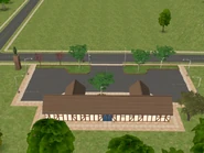 La parte trasera del solar