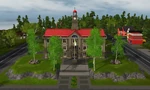 City Hall in Aurora Skies