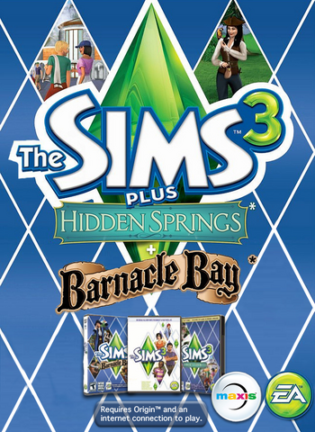 The Sims 3 Plus Hidden Springs and Barnacle Bay Cover