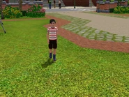 Mortimer at the park