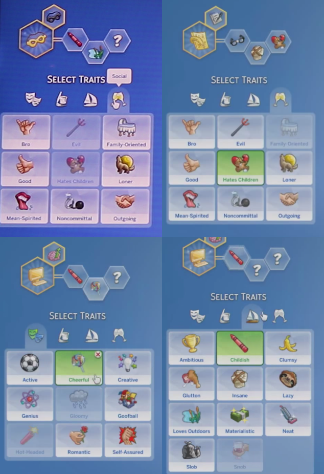 sims 4 traits and aspirations cc