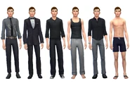 Jamie's default outfits in CAS
