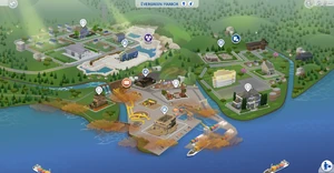 Evergreen Harbor Map