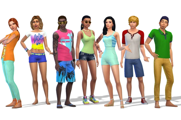 Cartoon sims