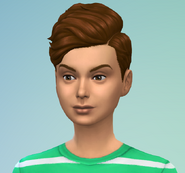 One of the pack's unisex hairstyles