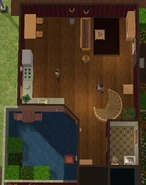 The Patel family apartment, first floor